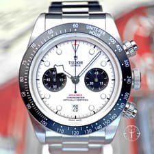 TUDOR Black Bay White Dial Panda 41mm Chronograph Ref: 79360N with Box & Papers