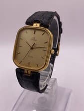 ︎ Luxury Brand OMEGA De Ville Quartz 1417 Watch Gold