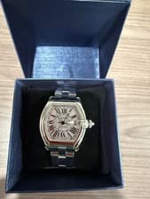 Cartier Roadster XL GMT Stainless Steel Watch W62032X6