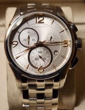 Hamilton Jazzmaster Chrono Quartz Watch KHAKI 42mm Unisex wrist 18cm