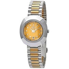 Rado Original Yellow Gold Dial Ladies Two Tone Watch R12307304