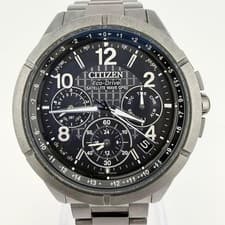 Citizen Attesa Eco Drive Chronograph Watch Solar Titanium Mens wrist 18cm