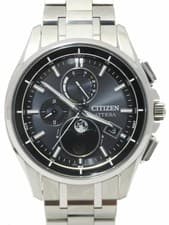 Citizen Attesa Luna Program Moonphase Solar GPS Watch BY1001-66E Black Dial 43mm