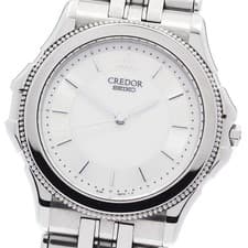 Seiko SEIKO GCBR035/8J81-6B70 Credor Pacific K18WG Bezel Quartz Men's Watch,