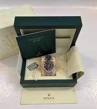 Rolex Datejust II 116300 Black Stick Oyster Bracelet Steel Bezel 41 mm WOW!!