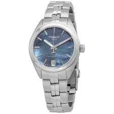 Tissot PR 100 Automatic Blue Mother Of Pearl Dial Women's Watch T1012071112100