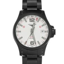 Longines Conquest V.H.P. Gmt L3.728.2.76.6 Silver Men'S Watch Luxury Black