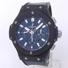 Hublot Big Bang Black Ceramic Rubber Automatic Blue Men's Watch 301.CI.7170.LR