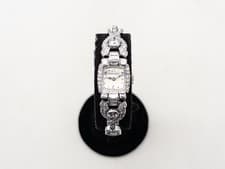 Vintage $15,000 3ct VS G Diamond Tiffany & Co Ladies Platinum Watch 31g SERVICED