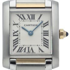 CARTIER Tank Française SM Watch Two-tone W51007Q4 K18YG/Stainless Steel Wom...
