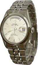 Tudor Prince Date Day 76200 Silver Automatic Unisex Watch Excellent A6334