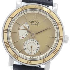 Seiko SEIKO 4S79-0020 Credor Small Seconds Power Reserve Manual Winding Men'