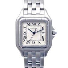 Cartier Panthere W25032P5 29mm SS Dial Quartz Watch Box Papers #KN407