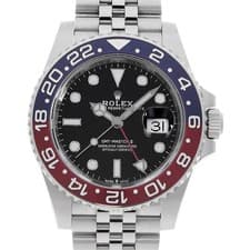ROLEX GMT Master II 126710BLRO black 5 row jubilee bracelet Random Number se...