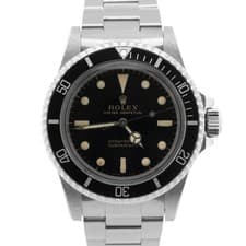 VINTAGE 1966 Rolex Submariner No-Date GILT DIAL 40mm Steel Automatic 5513 Watch
