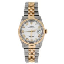 Rolex Oyster Perpetual Datejust Automatic Watch Stainless Steel and Yellow Gold