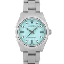 ROLEX Oyster Perpetual 31 277200 Turquoise Blue Warranty 2021 Box/Paper