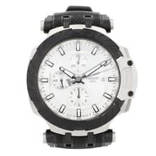 Tissot T-Race MotoGP White Dial Automatic Chronograph Rubber Strap Men's Watch