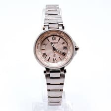 Citizen Cross Sea Happy Flight Eco-Drive Pink Watch Green Strap