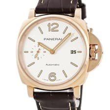 PANERAI Luminor Due PAM01042 Men's Automatic K18RG 42mm White Watch #HD110
