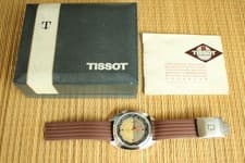 NICE TISSOT NAVIGATOR SEASTAR 24HR DIAL STAINLESS WATCH DEPLOYMENT BRACELET BOX