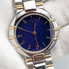 Yves Saint Laurent Women's Watch G Navy Dial