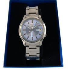 Seiko 5 Automatic Ice Blue Dial Stainless Steel Gents Watch SNK791 Rare
