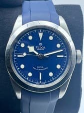 TUDOR Black Bay 41 Blue Dial, OEM Rubber Strap + OEM Leather Strap + AM Jubilee