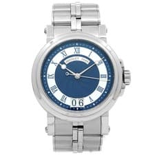 Breguet Watch Marine Big Date Blue Dial 5817 - Inventory 8697 Stainless Steel