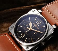 Bell & Ross BR 03-94 GOLDEN HERITAGE CHRONO BR0394-ST-G-HE/SCA Men's Watch