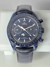2020 OMEGA Blue Side of the Moon Speedmaster Moonphase 304.93.44.52.03.001 B&P