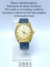 1958 Omega Seamaster Automatic Watch Large Sea Horse In Good Working Condition.