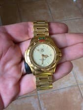 TAG Heuer 994.706 Mens 4000 Series Professional Watch Cream Gold WF1130.BP0512