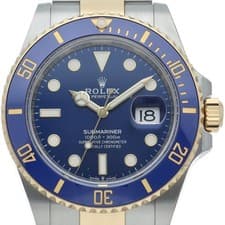 ROLEX Submariner Date Watch Blue 126613LB K18YG/Stainless Steel mensWatch bl...