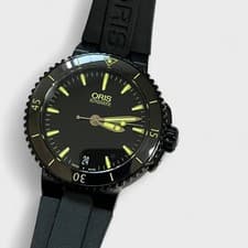 Oris Aquis Date PVD Black 01 733 7652 4722-07 4 18 34B Pre-Owned Watch