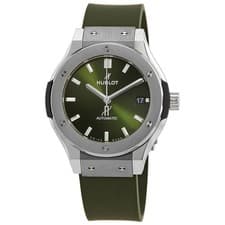 Hublot Classic Fusion Titanium Automatic Green Dial Unisex Watch 565.NX.8970.RX