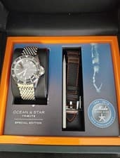 Mido Ocean Star Tribute Special Edition 40.5mm with Box and Papers and 2 Straps