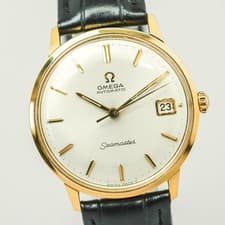 Vintage 1966 **NEAR MINT** OMEGA Seamaster Cal.565 Automatic Date Gold 34mm Mens