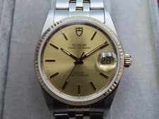 1993 Tudor Prince Oysterdate 74033 34mm Vintage Automatic Wristwatch Box Papers