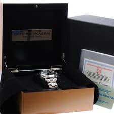 PANERAI LUMINOR PAM00124 44mm SS Automatic Black Dial Date Power Reserve #C151