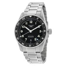 Longines Spirit Zulu Time Automatic Black Dial Men's Watch L3.802.4.53.6