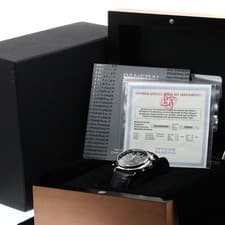 PANERAI RADIO MIRROR LATRAPANTE PAM00214 45mm SS Black Dial Chronograph #C112