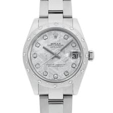 ROLEX Datejust bezel diamond 10P diamond 178344G METEO Meteolite 3 row oyste...