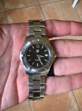 TAG Heuer WAF1110.BA0800 Mens Aquaracer Series Quartz Watch Black Silver