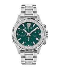 Versace Greca Action Chronograph Quartz Green Dial Men Watch VE3J00422