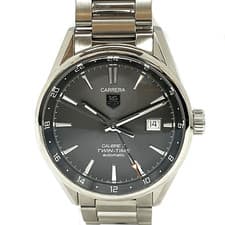 N TAG HEUER TAG HEUER Carrera Caliber 7 Twin Time Automatic WAR2012BA Stainless
