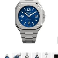 Bell & Ross BR05 Blue Steel Watch 40mm Automatic, Men's Premium Timepiece