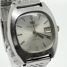 IWC Watch Schaffhausen 2135453 Silver Automatic Men's Auth Rare Non-functional