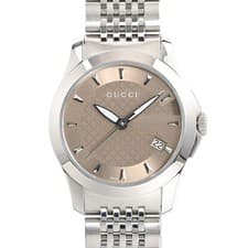 Gucci G-Timeless Watch YA126503 Brown Ladies Used Excellent