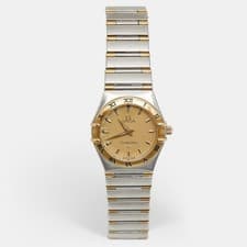 Omega Constellation 795.1201 Champagne Dial 18K Yellow Gold Stainless Steel